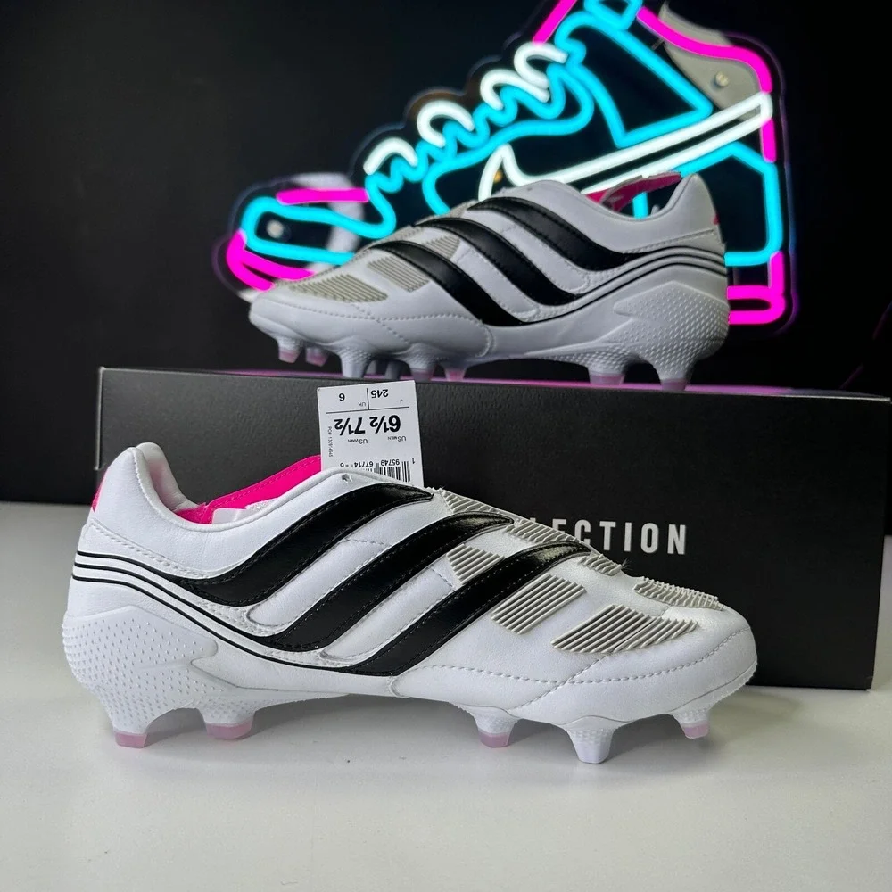 Adidas Predator Precision.1 Mens FG Soccer Cleats Size 7 White Pink ID6785
